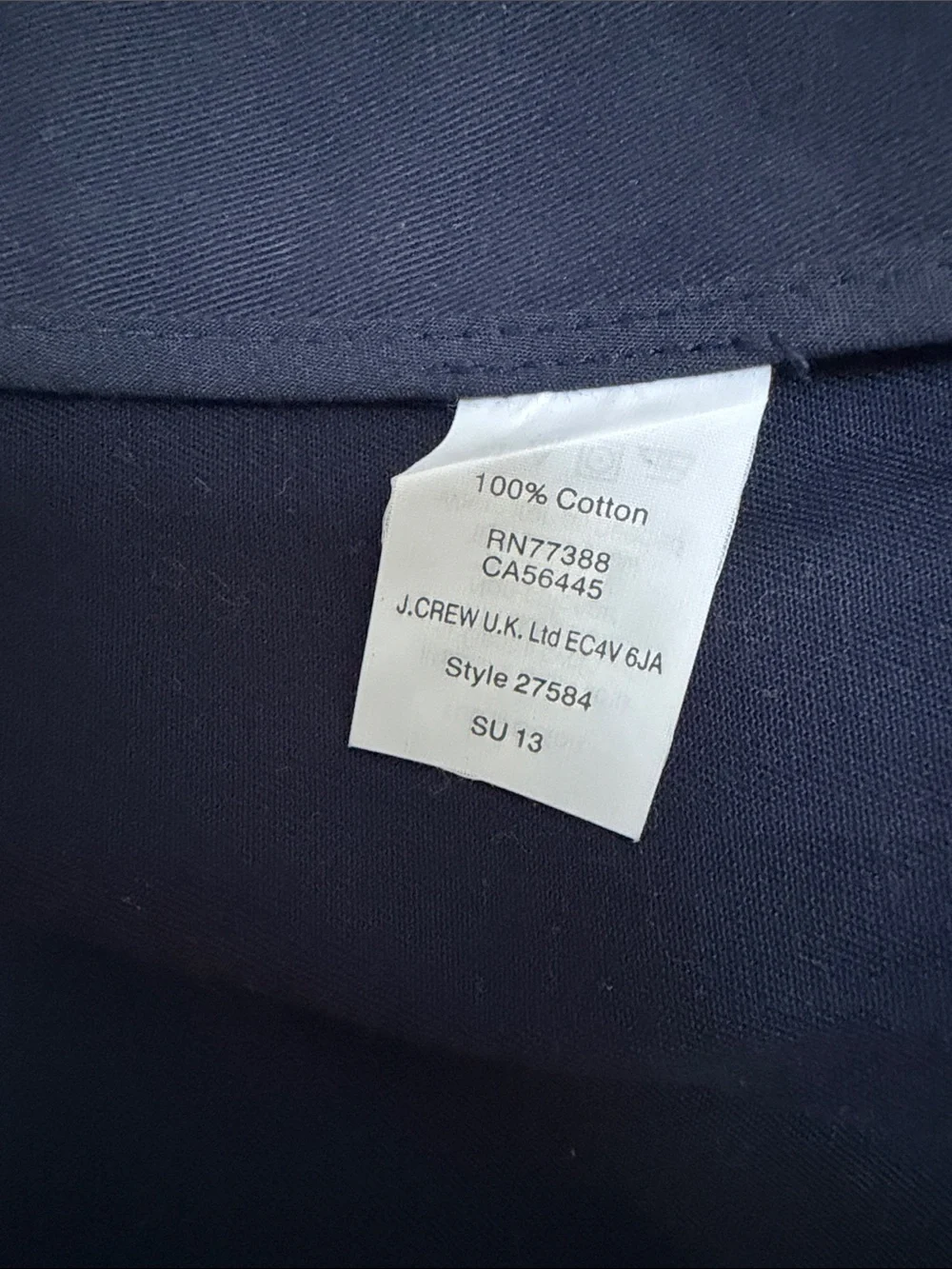 J.Crew Downtown Field Utility Jacket Navy with Gold Buttons Sz S